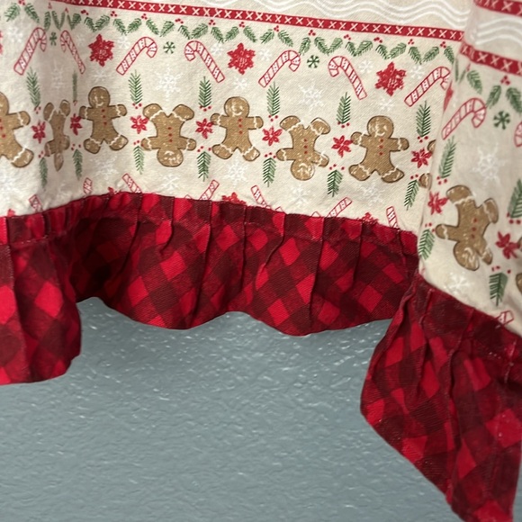 St. Nicholas Square Children’s Christmas Apron• Holliday• gingerbread• candy - Picture 3 of 11